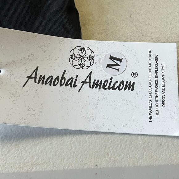 Anaobai Ameicom Women's Black Butterfly Graphic Slim Fit Camisole M NWT - Picture 6 of 8